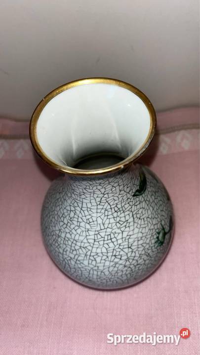 Wazon Słoneczniki Ręcznie zdobiony Sygnowany Gdańsk