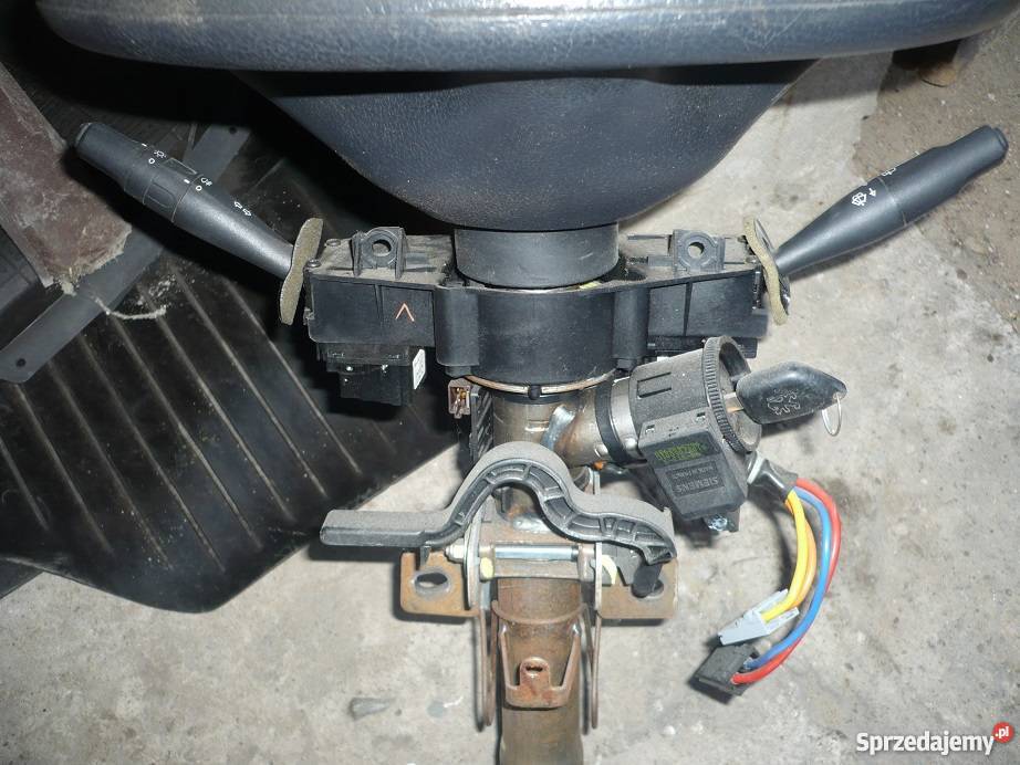 kierownica zamek cała kolumna komplet Peugeot Konin