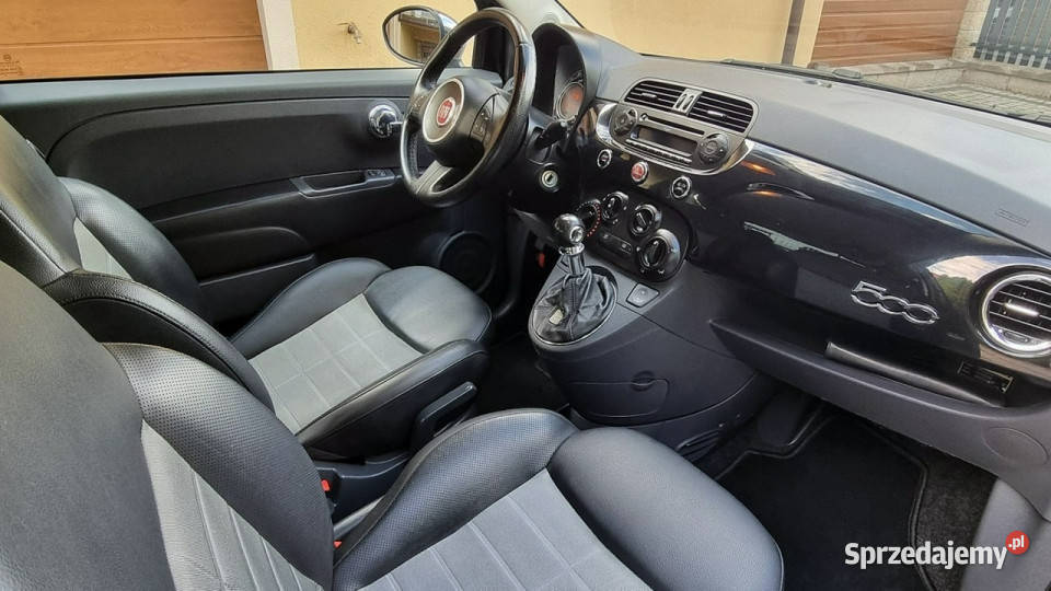 Fiat 500 PółSkóry 14 101 6 Bieg GWARANCJA Zakup Płońsk