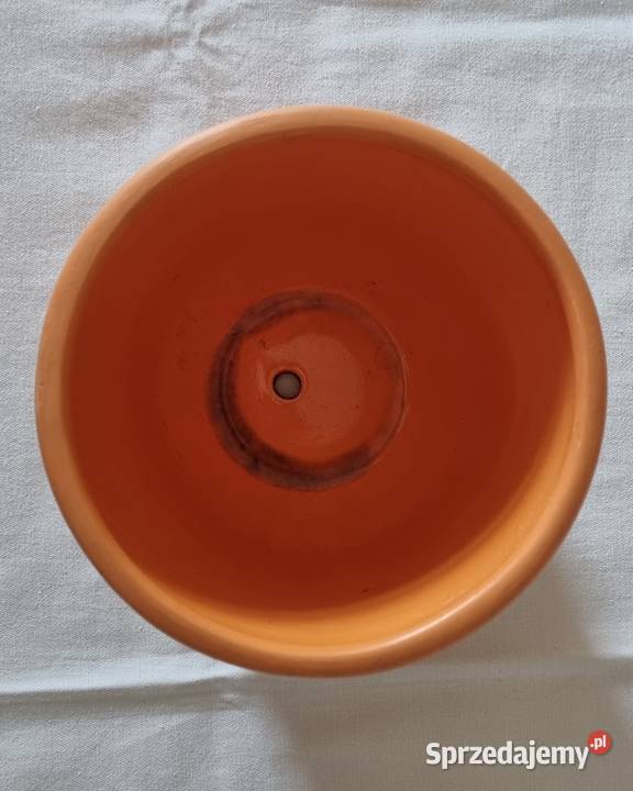Ceramiczna doniczka pomarańczowa pomarańczowy Warszawa