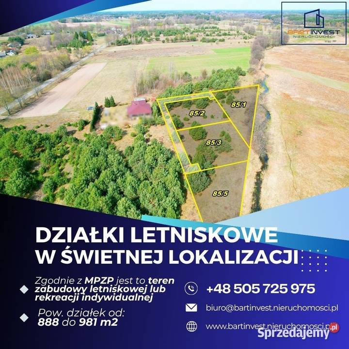 Twoja działka Narwią MPZP Cisza i natura sprzedam
