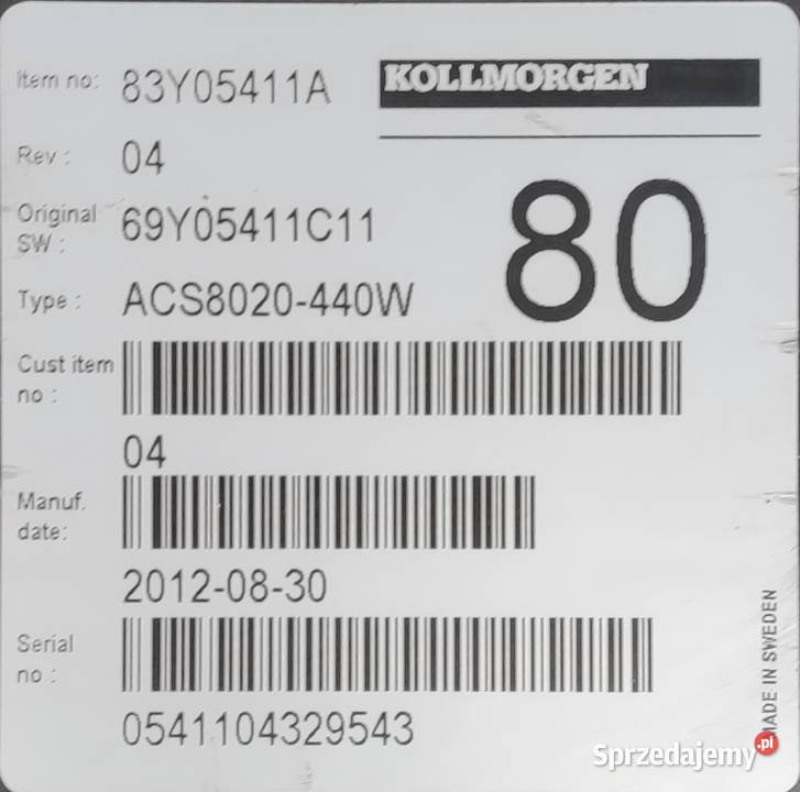 STEROWNIK WÓZEK TOYOTA ACS8020440W 24420F213171 Układ elektryczny i zapłon Pruszków