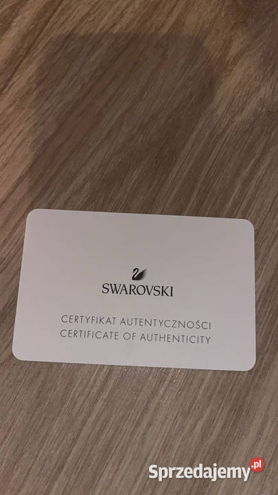 Naszyjnik Swarovski chroma pendant pear cut pozłacane Zegarki i Biżuteria Nowy Sącz