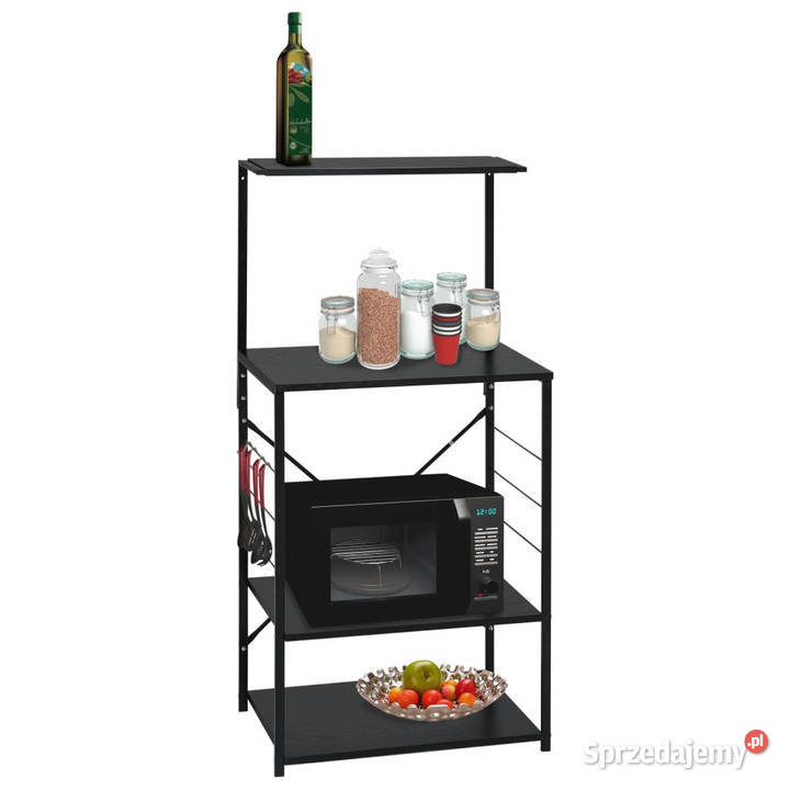 Szafka na mikrofalówkę czarna 60x396x123 Warszawa