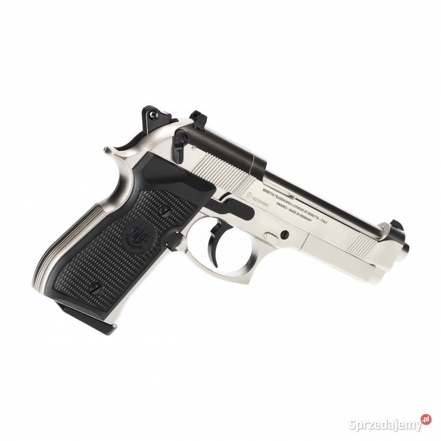 Pistolet wiatrówka Beretta M92 FS nikiel 45 mm Trzcianka