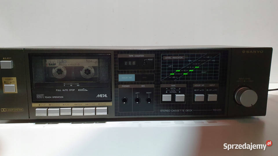 SANYO RD 220 magnetofon deck Międzychód