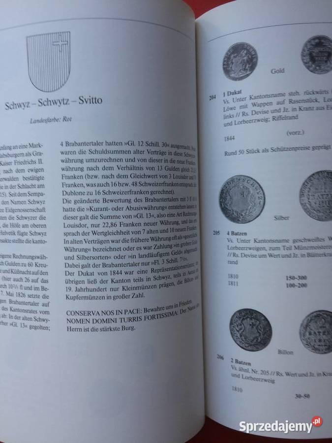 2852 Szwajcarskie Monety I Banknoty Szczecin