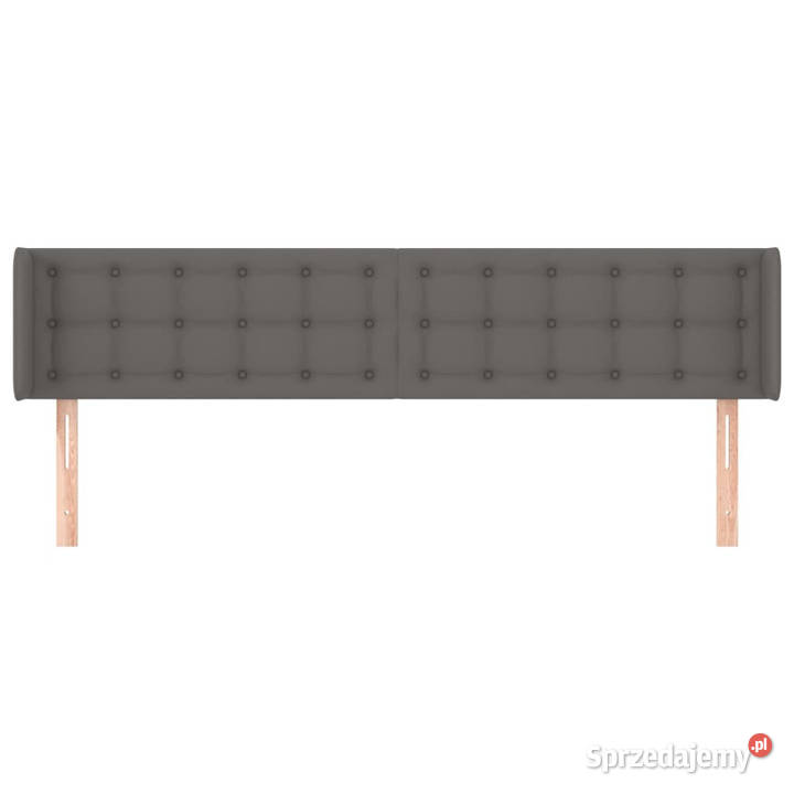 Zagłówek uszak szary 163x16x7888 sztuczna skóra Warszawa