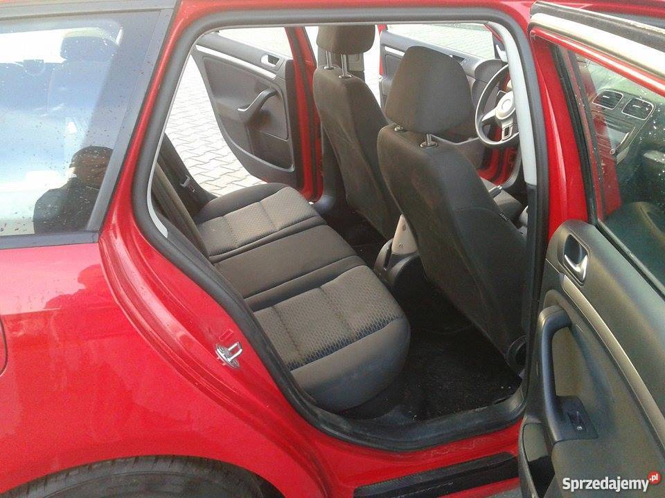 Golf VI KOMBI 16 TDI 90 salonowy 2011r czerwony Gdynia
