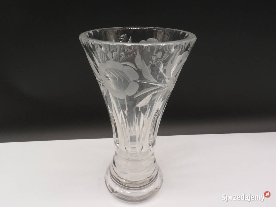 Wazon Kryształowy Motyw Róży wielkopolskie Raszków