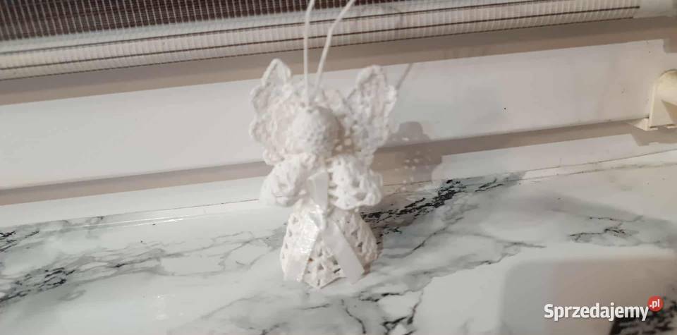 Aniołek na choinkę zrobiony na szydełku Biała Podlaska