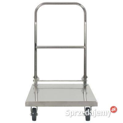 vidaXL Wózek platformowy srebrny 82x53x86 stal mazowieckie
