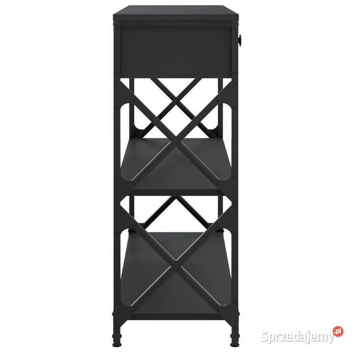 Stolik konsolowy czarny 75x28x75 WM834195 Warszawa