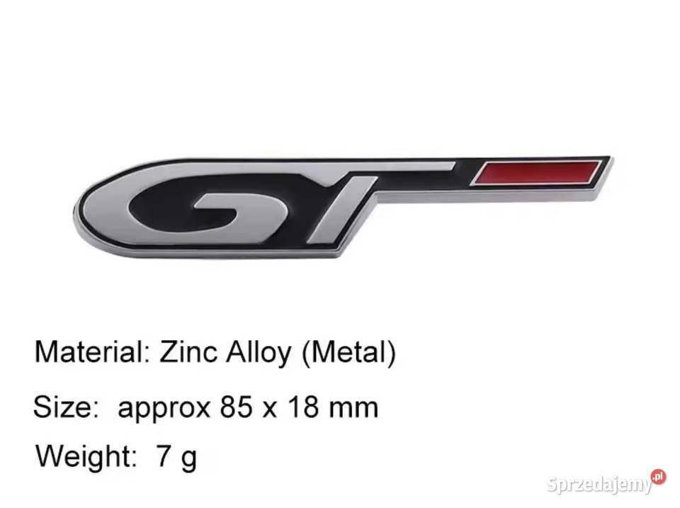 Emblemat GT GT LINE Peugeot Citroen i inne