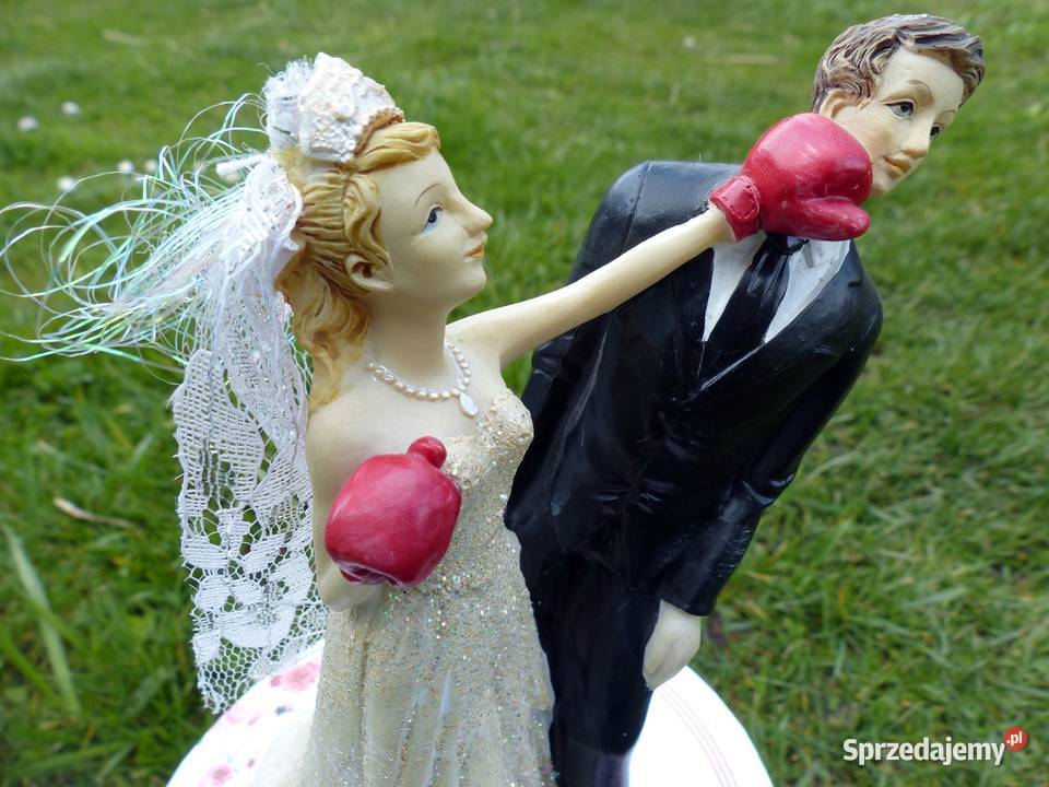 Figurka weselna na stół Ozdoba Ślubna Zbylitowska Góra