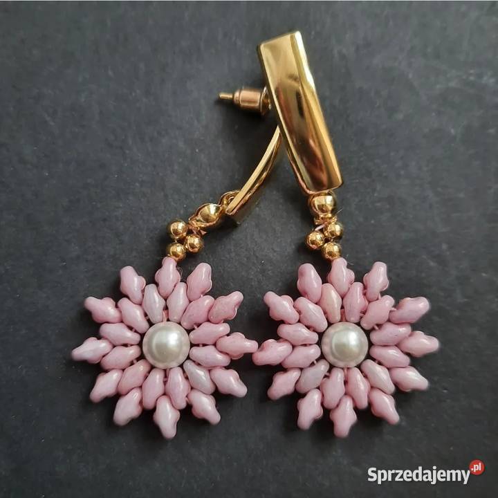 Kolczyki Słońce handmade Warszawa