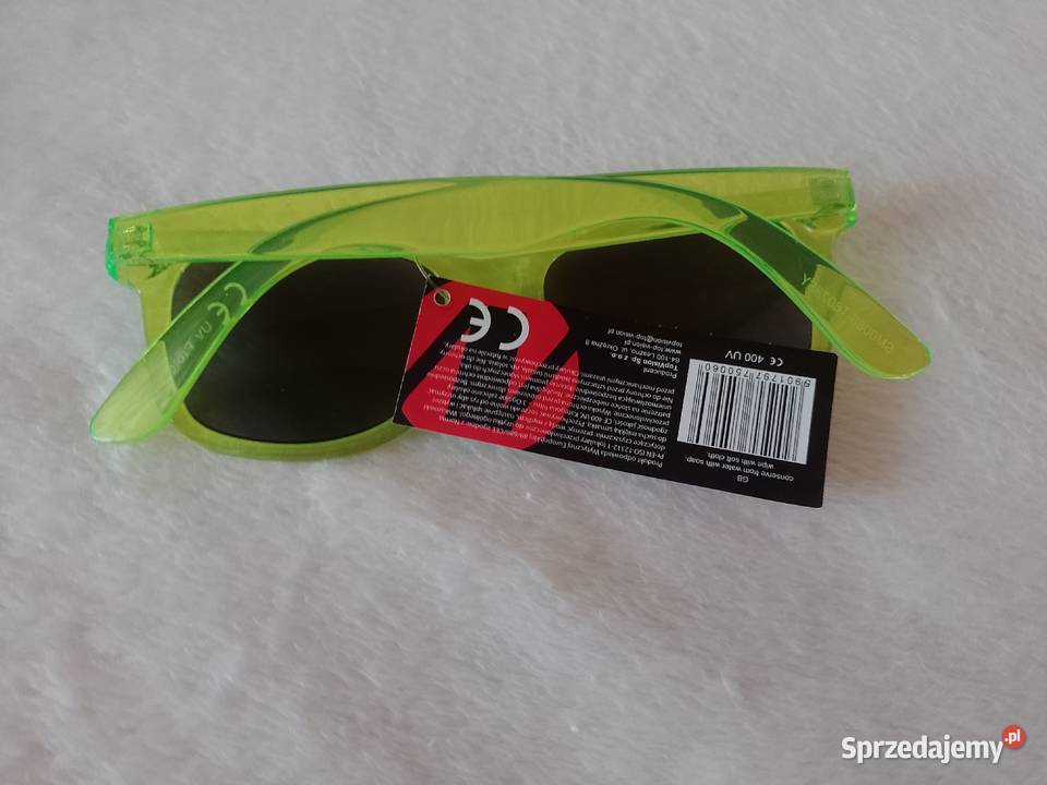 Neonowe zielone okulary przeciwsłoneczne Dla kobiet Kraków