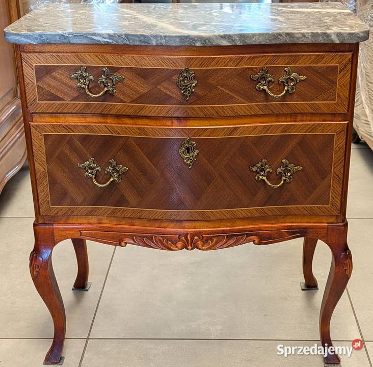 Piękna komoda intarsje marmursklep Dąbrowa Dąbrowa Górnicza