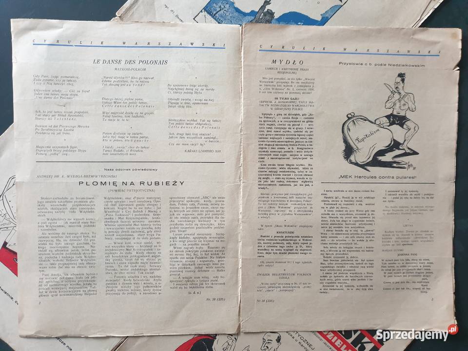 Cyrulik Warszawski 4 numery tygodnik satyryczny Gdynia