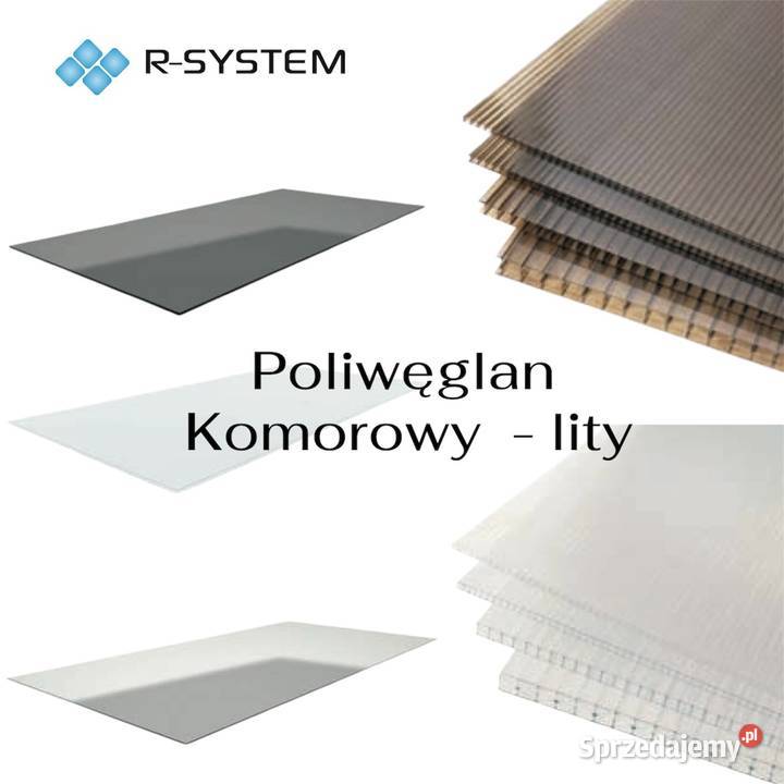 Poliwęglan komorowy lity na zadaszenia wysyłka sprzedam