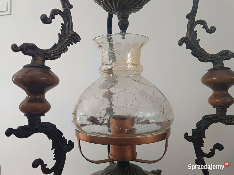 Żyrandol z lat 7080 sprawny stan b Wrocław