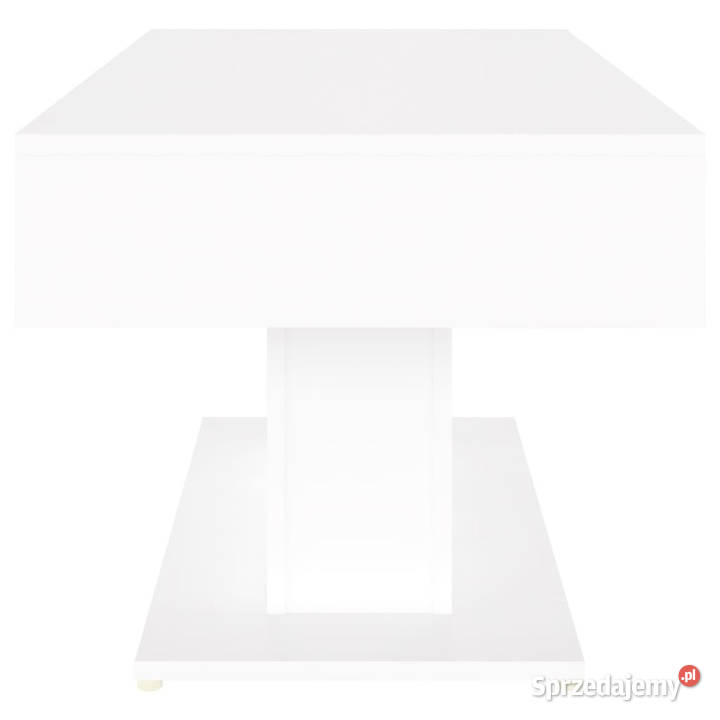 Stolik kawowy biały 96x50x45 materiał