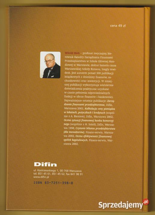 RYNEK PAPIERÓW WARTOŚCIOWYCH WITOLD BIEŃ 2004 twarda Łódź