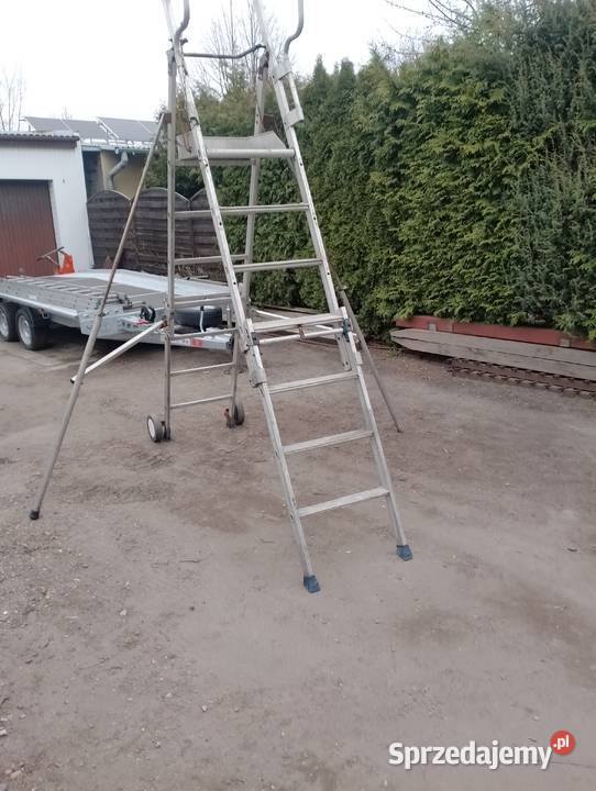 Drabina Aluminiowa Podest roboczy Rusztowanie Sprzęt i akcesoria budowlane łódzkie Pabianice