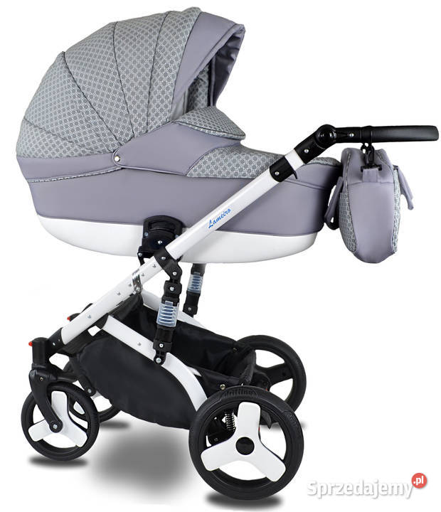 NOWY Wózek Dziecięcy Lameiro 3w1 Fotelik Zdejmowana tapicerka  Warszawa