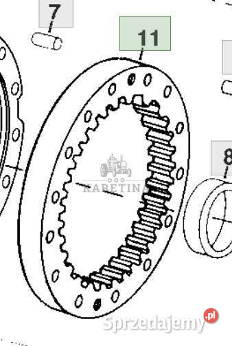 John Deere 8110 8210 8310 8410 Koło Koronowe Jastrzębniki
