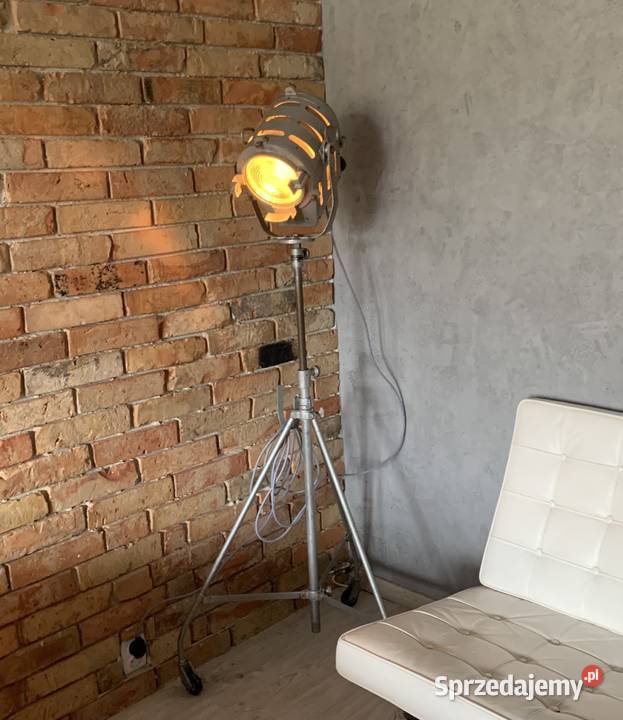Lampa PRL teatralna Vintage loft Lampy podłogowe Poznań