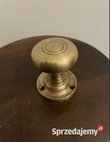 Gałka stara przedwojenna brąz mosiądz ciężka sprzedam
