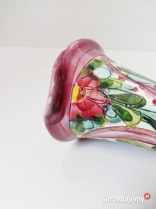 dzbanek vintage włoska ceramika ręcznie malowana Częstochowa sprzedam