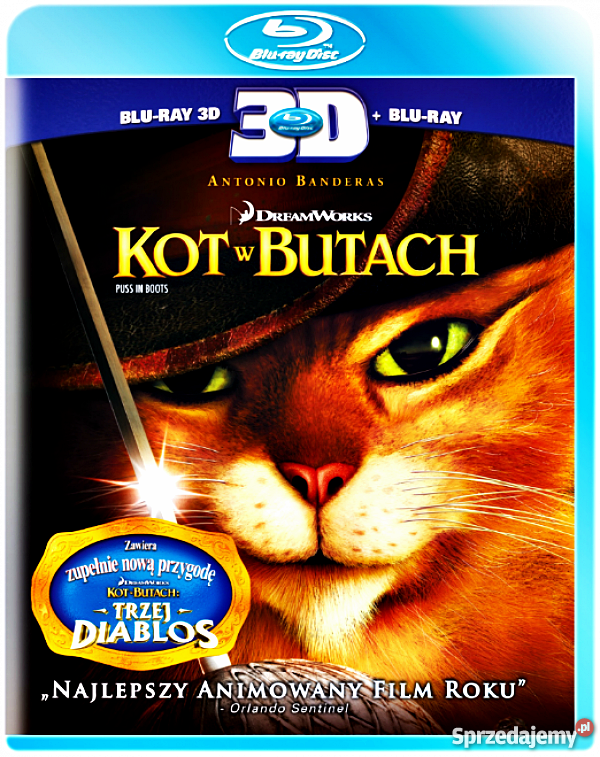 KOT W BUTACH BLU-RAY 3D / 2D Kalisz - Sprzedajemy.pl