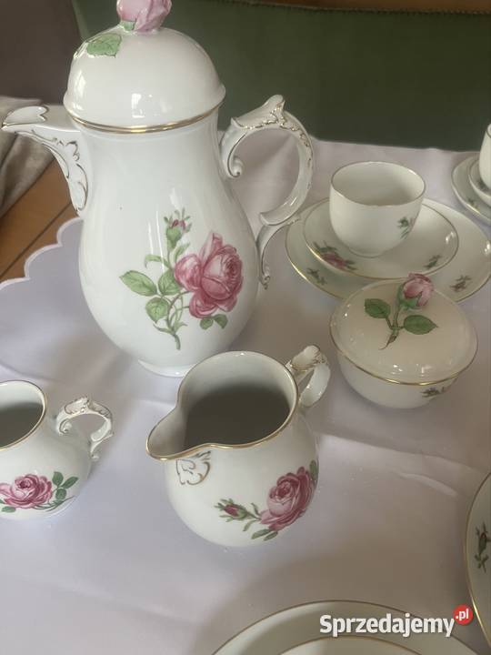 Furterberg serwis do kawy porcelana Róża Nowy Tomyśl
