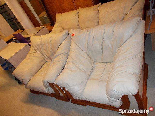 Komis GIGANT Komplet wypoczynkowy skóra Warszawa