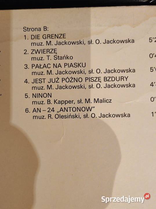 1982 Maanam O Kora Jackowski Stańko Płyta Kielce