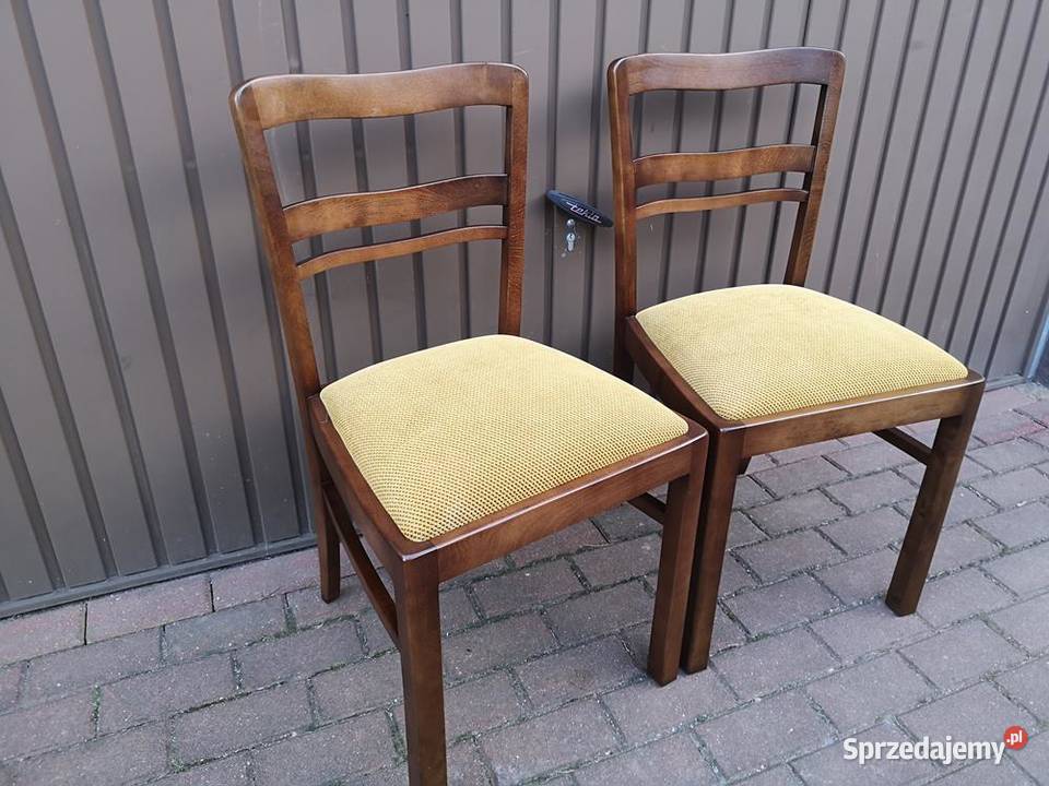 Krzesła ARTDECO Stare Antyk Komplet 2 Sztuki wielkopolskie sprzedam