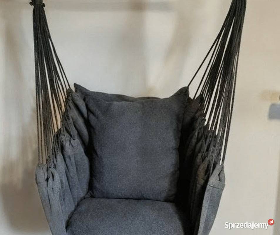 Fotel wiszący BOHO XXL 2 poduszki Do 150 Balkon Pabianice