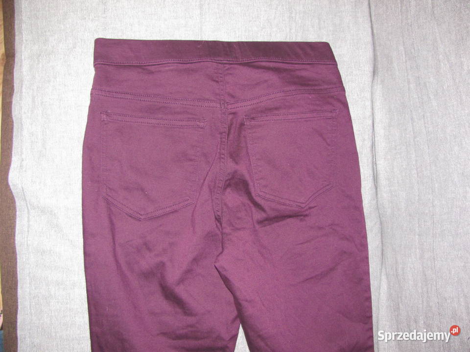 JEGGINGS purple purpurowe S fioletowy Zamość