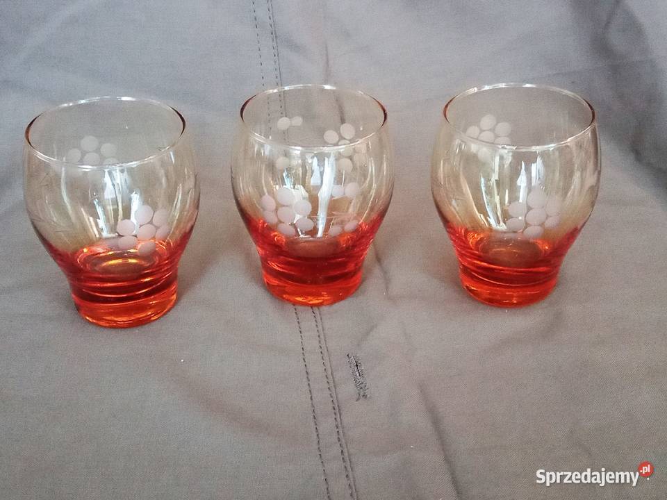 Filiżanki baryłki szklane szklanki kolor mazowieckie Legionowo sprzedam