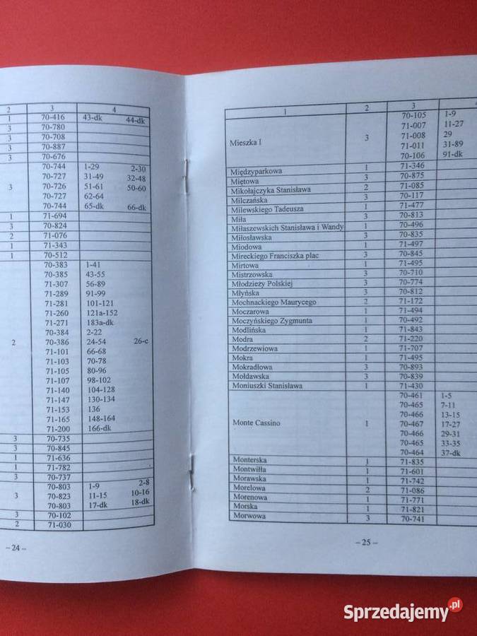 357 Wykaz Ulic I Placów Szczecina Według US Szczecin sprzedam