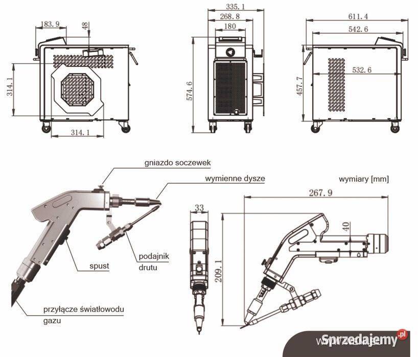 Spawarka laserowa zgrzewarka palnik fiber 4w1 Nysa sprzedam