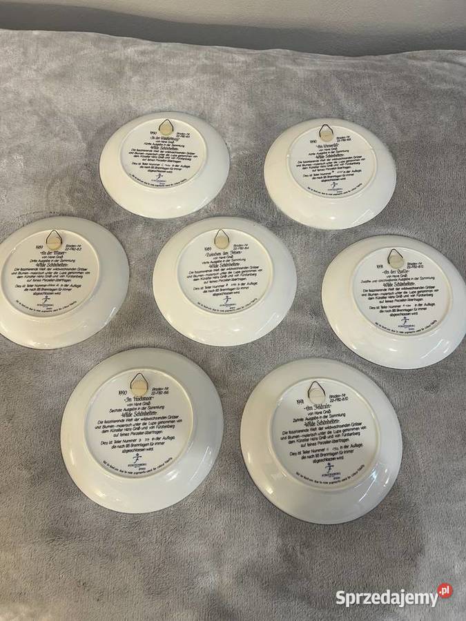 Zestaw 7 talerzy ozdobnych Furstenberg Jasło