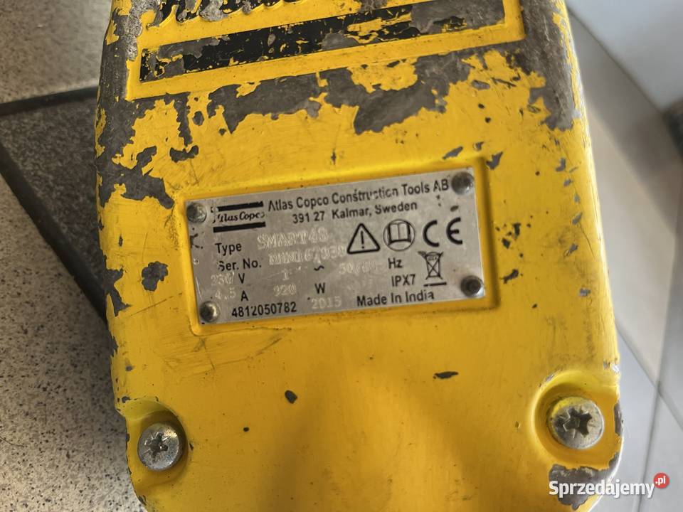 Wibrator pogrążalny do betonu buława Atlas Copco małopolskie Nowy Sącz