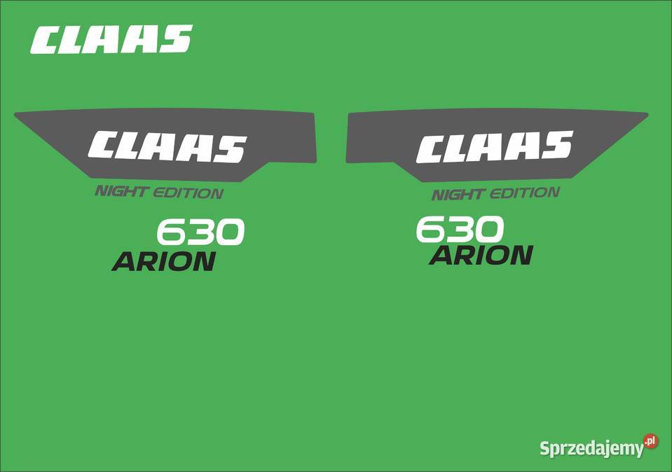 Naklejki Claas Arion 630 Night Edition i inne kujawsko-pomorskie Bydgoszcz