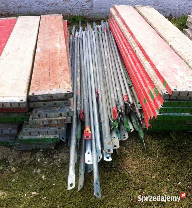 Rusztowanie szczytowe 365 m2 używane 75x62 m Stare Siołkowice