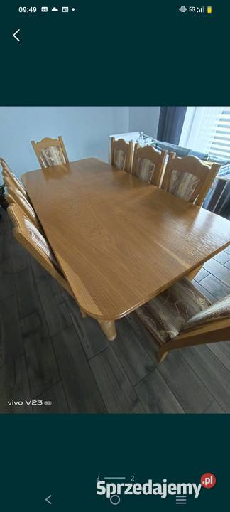 Stół z ośmioma krzesłami Tarnów sprzedam