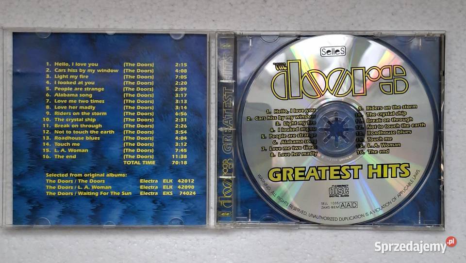 The Doors Greatest Hits 1 płyta Warszawa sprzedam