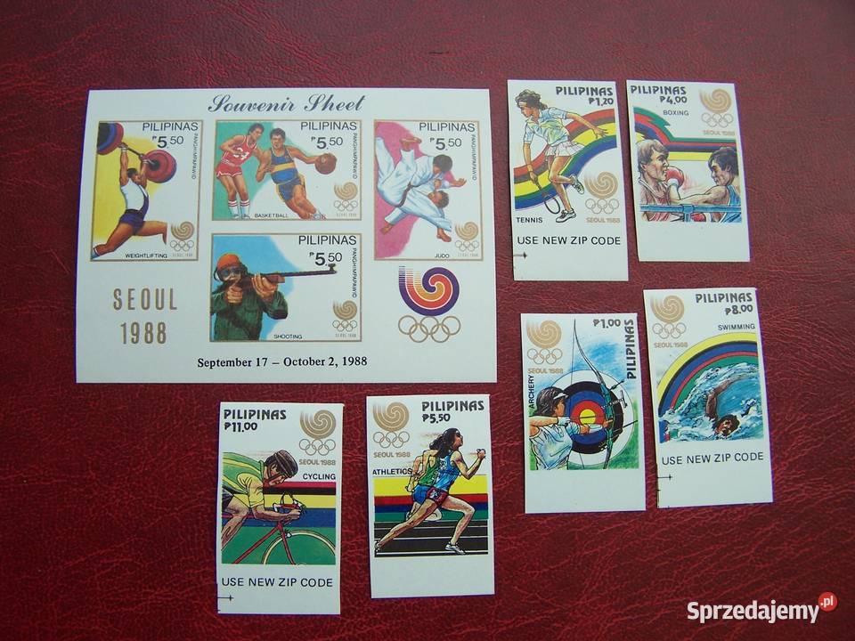 Filipiny 1988 MNH Mi 188489 Sport Olimpiada Seul Tychy